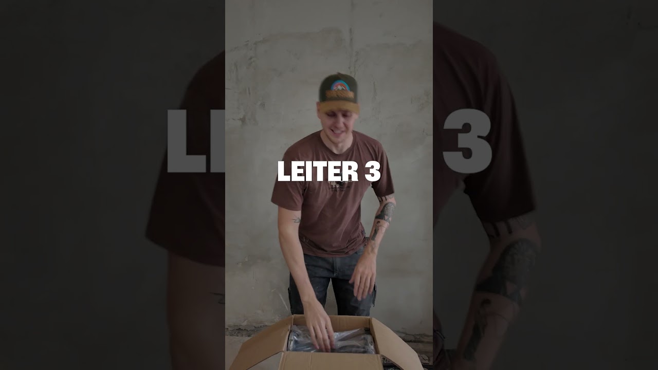 Warum 3 Leitern kaufen, wenn EINE alles kann? 🤔🪜#diy  #toolhack  #ladder  #diyhacks  #heimwerker