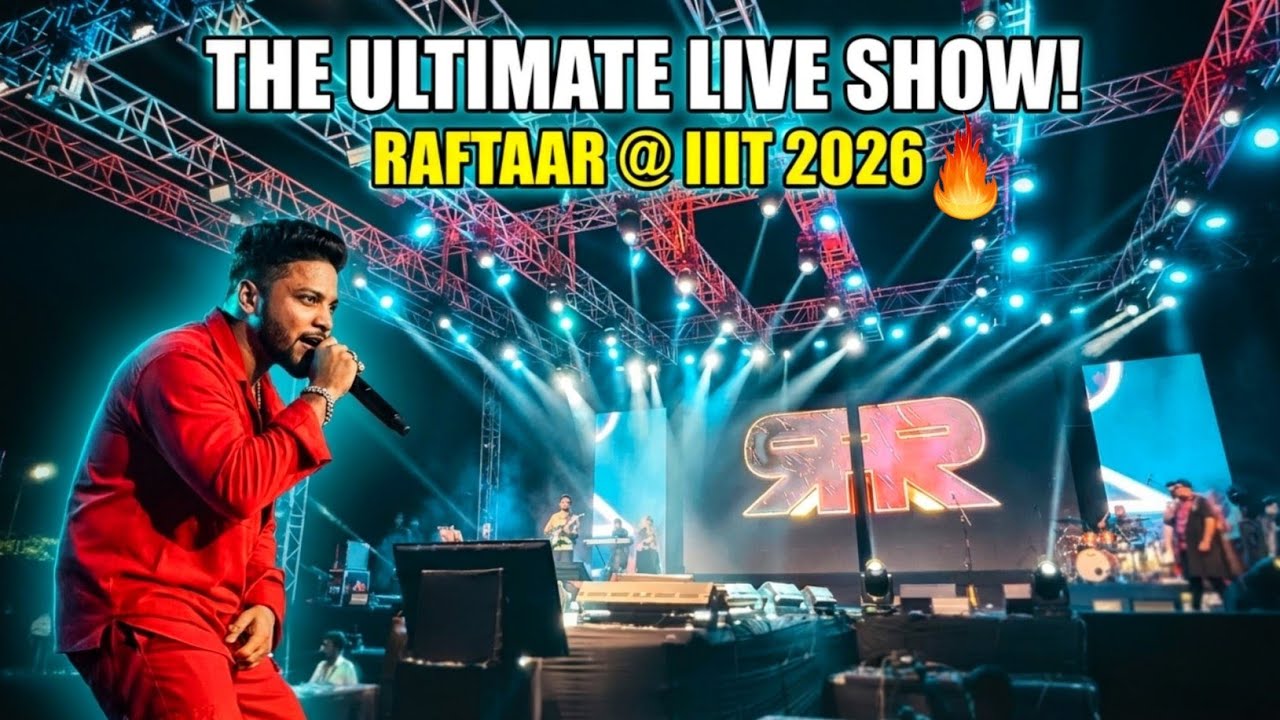 RAFTAAR Live Performance 2026 | Technovate 7.0 Raftaar Live | IIIT Naya Raipur | Tushar Sahu Vlogs