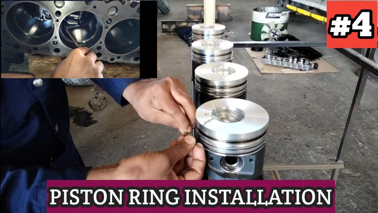 PISTON RING INSTALLATION FULL PROCESS | HOW TO INSTALL PISTON RING | Dieselengineworkshop | #4 Part