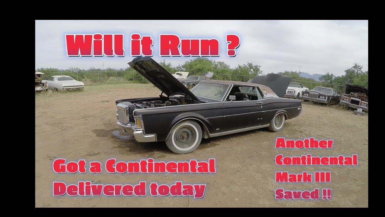 Will it Run? Rescued another Continental Mark III