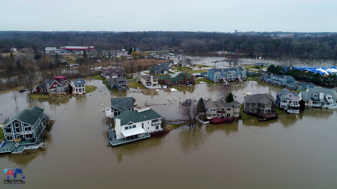 Saint Joseph, MI & Benton Harbor, MI flooding February 23, 2018