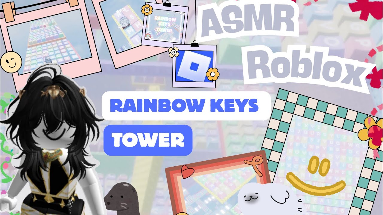 ASMR Roblox rainbow keys tower