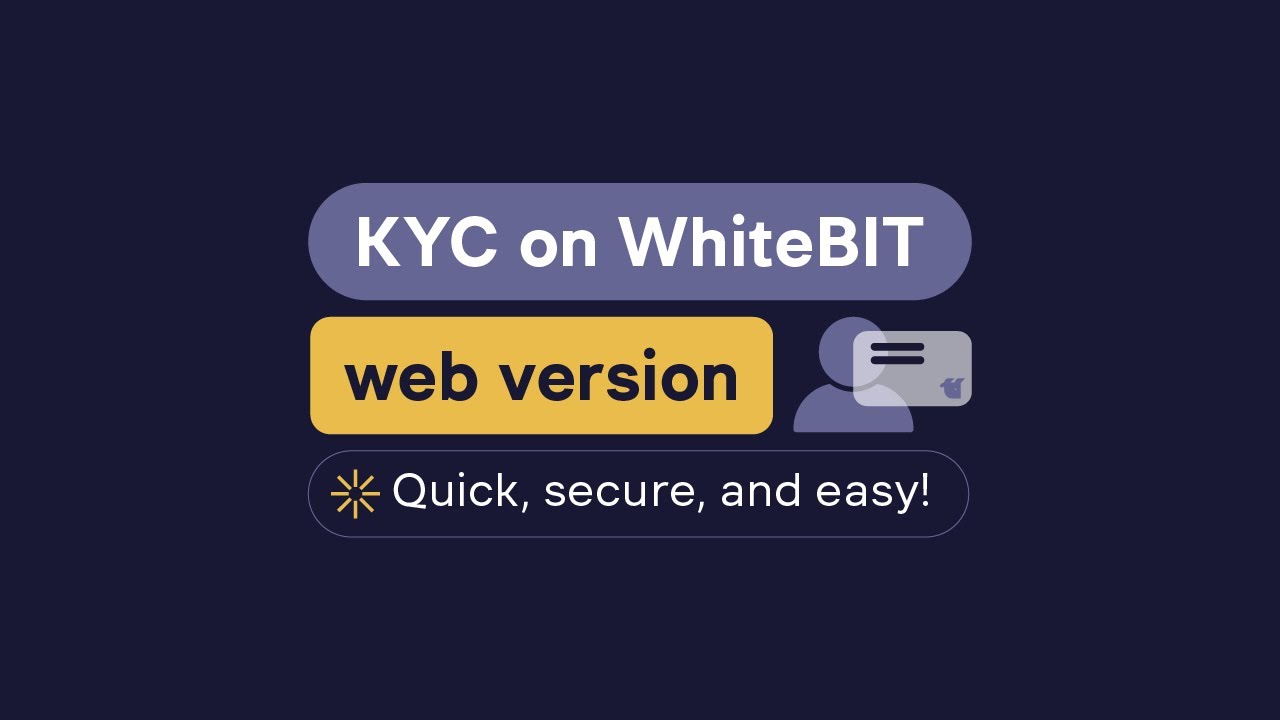 Step-by-step KYC verification on WhiteBIT Web Version