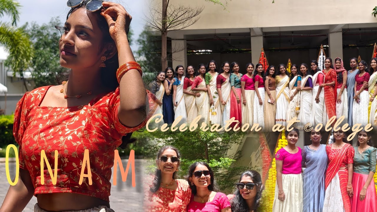 Onam celebration 🌷#college #onamcelebration 