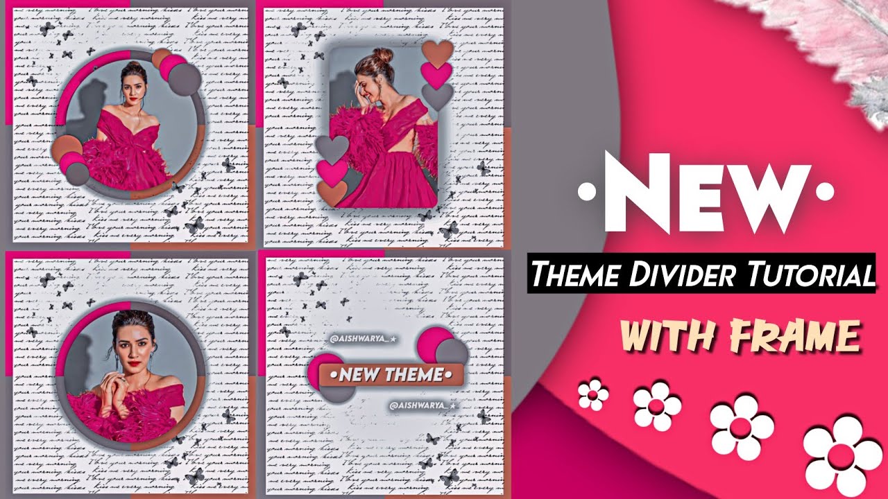 New theme Divider || How to make Theme Divider ? Tutorial For Fanpage || Instagram