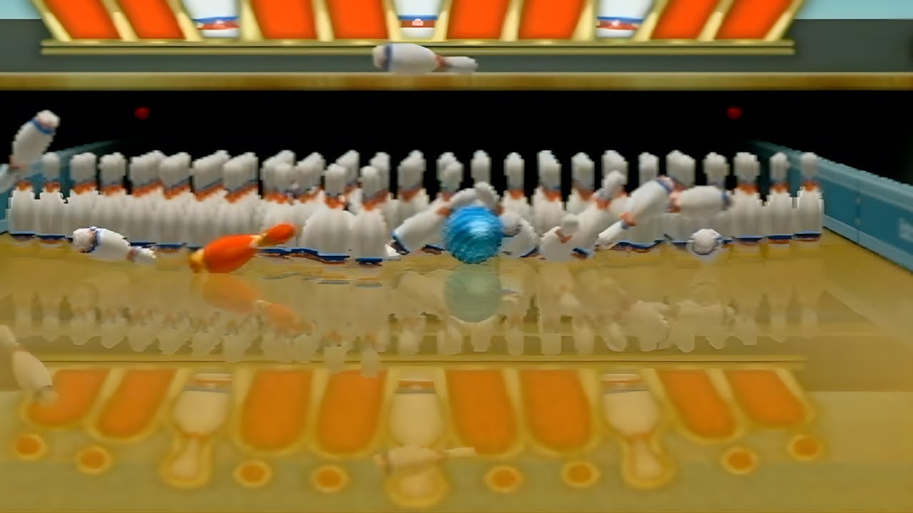 THE LEGEND PLAYS 100 PIN BOWLING ON Wii SPORTS RESORT
