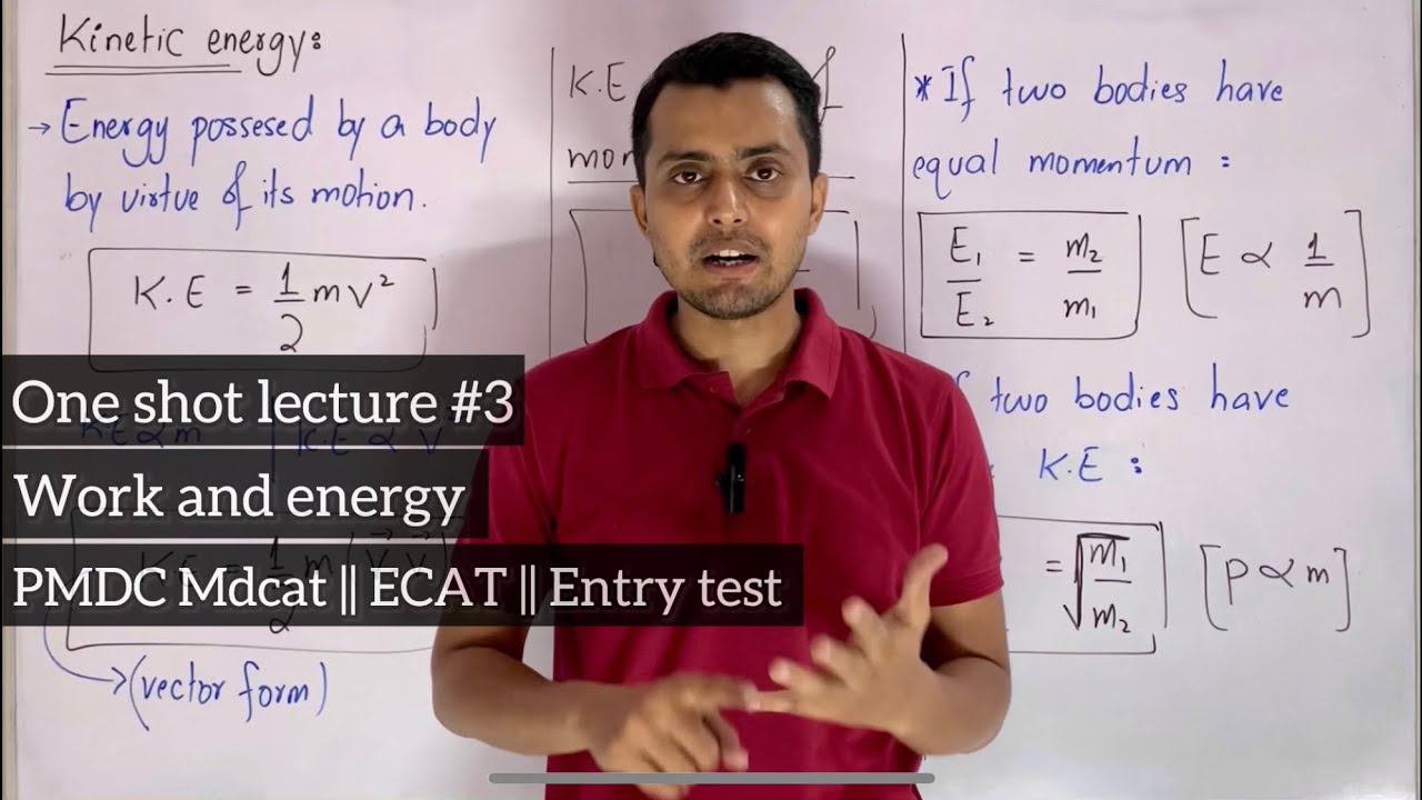 Work and Energy in one shot || MDCAT || ECAT || Entry test || Physics