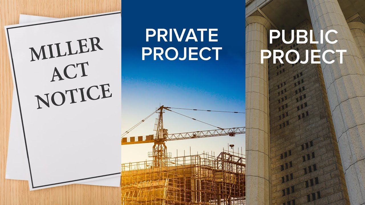 Miller Act Notice? Notice of Non-Payment? Public, Private Federal?