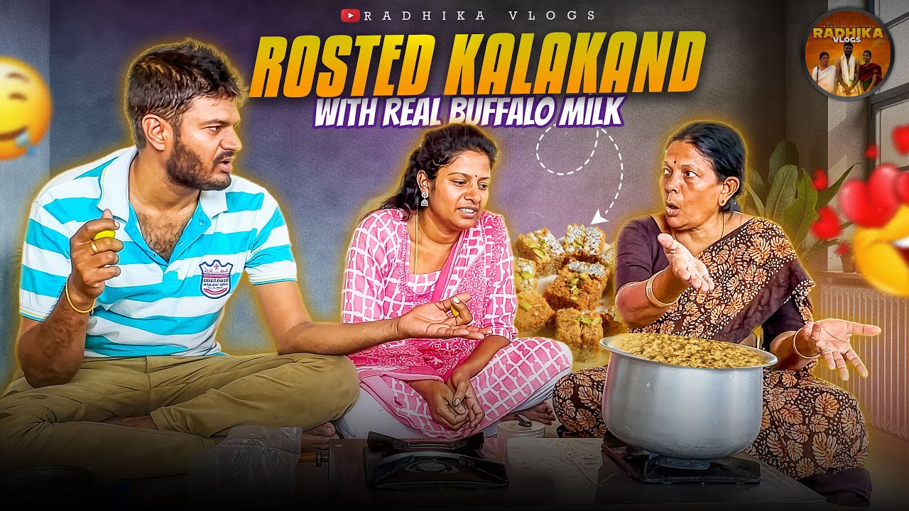 Food Vlog - Roasted kalakand with Real Buffalo milk 