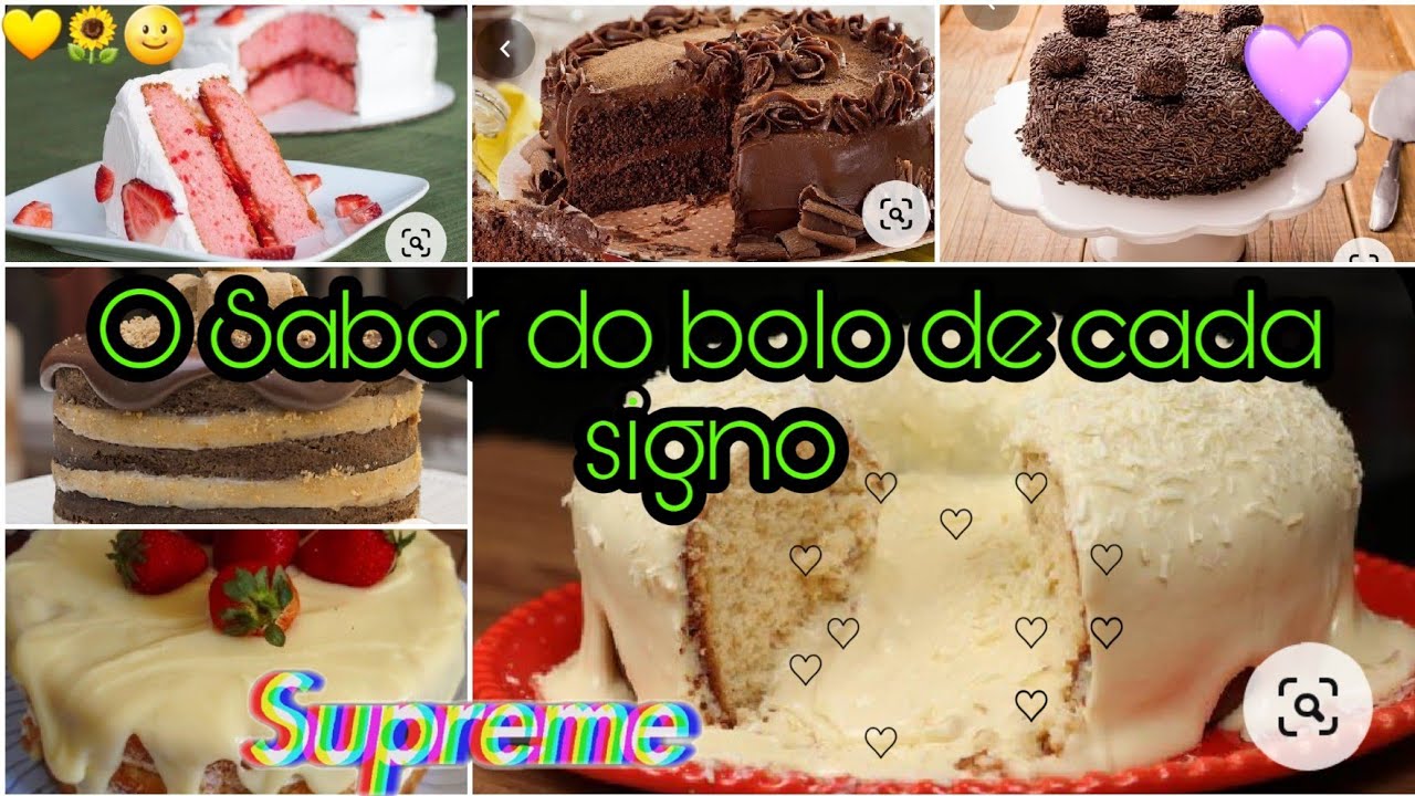 O sabor de bolo de cada signo- Mundo dos Signos