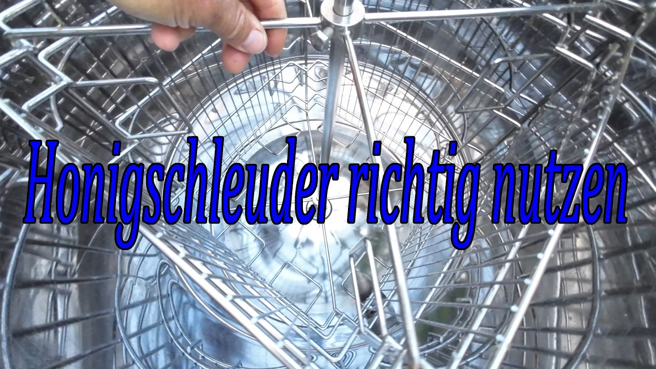 Honigschleuder, so geht es richtig.