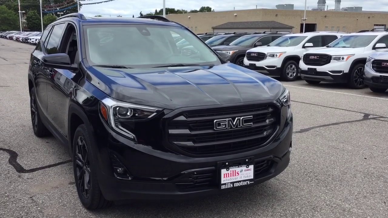 2019 GMC Terrain AWD SLT Black Edition 19 Inch Wheels Sunroof Heated Steering Oshawa ON Stock 191233