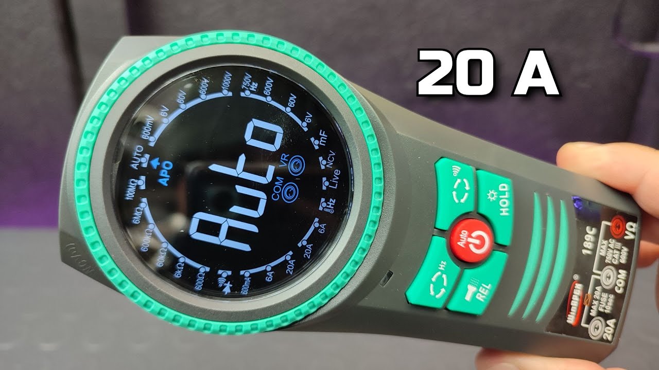 Тест на Мултицет WinAPEX 189C до 20 A