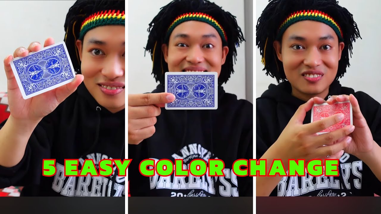 5 EASY COLOR CHANGE MAGIC TRICKS