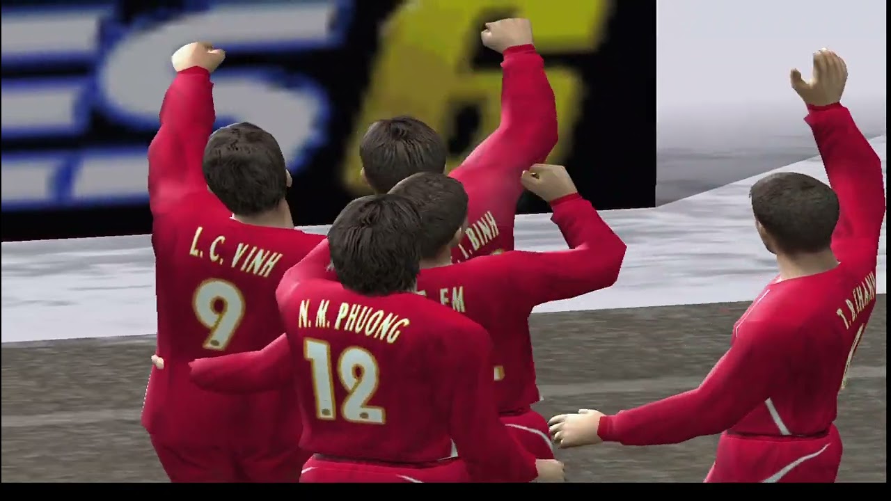 Vietnam 2-1 Japan (play PES6 Vietnam Dong Nhu Kieu huyen thoai): Nguyễn Vũ Phong ghi bàn thắng vàng!