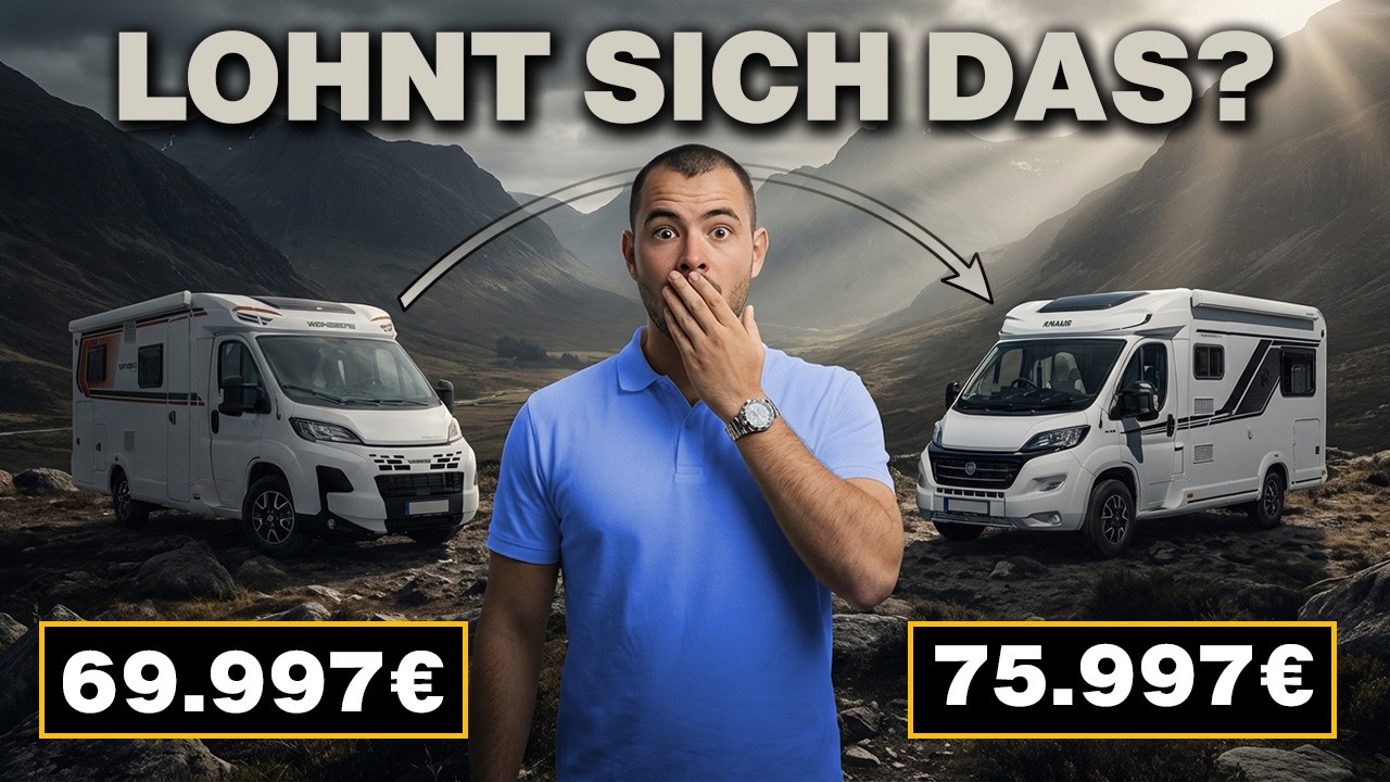 Warum kostet der Knaus Van Ti 650 MEG so viel mehr als der Weinsberg Pepper?