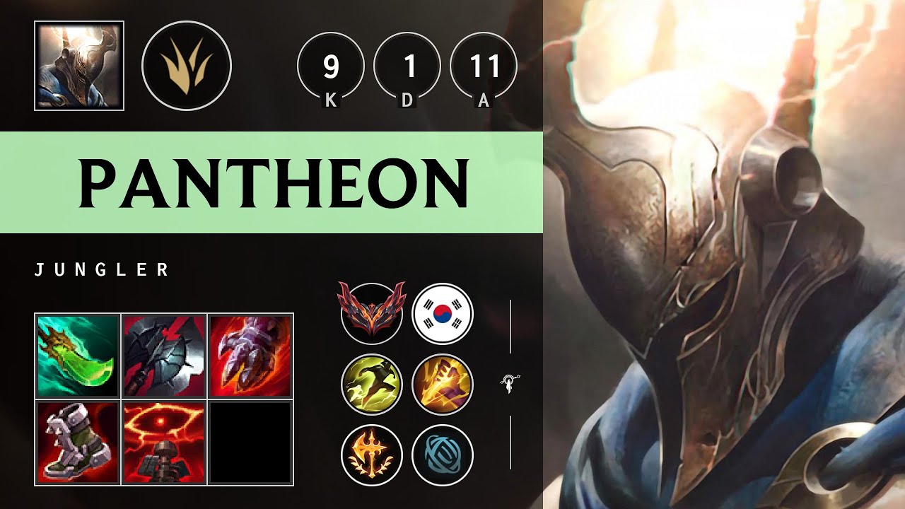 Pantheon Jungle vs Vi - KR Grandmaster Patch 25.05