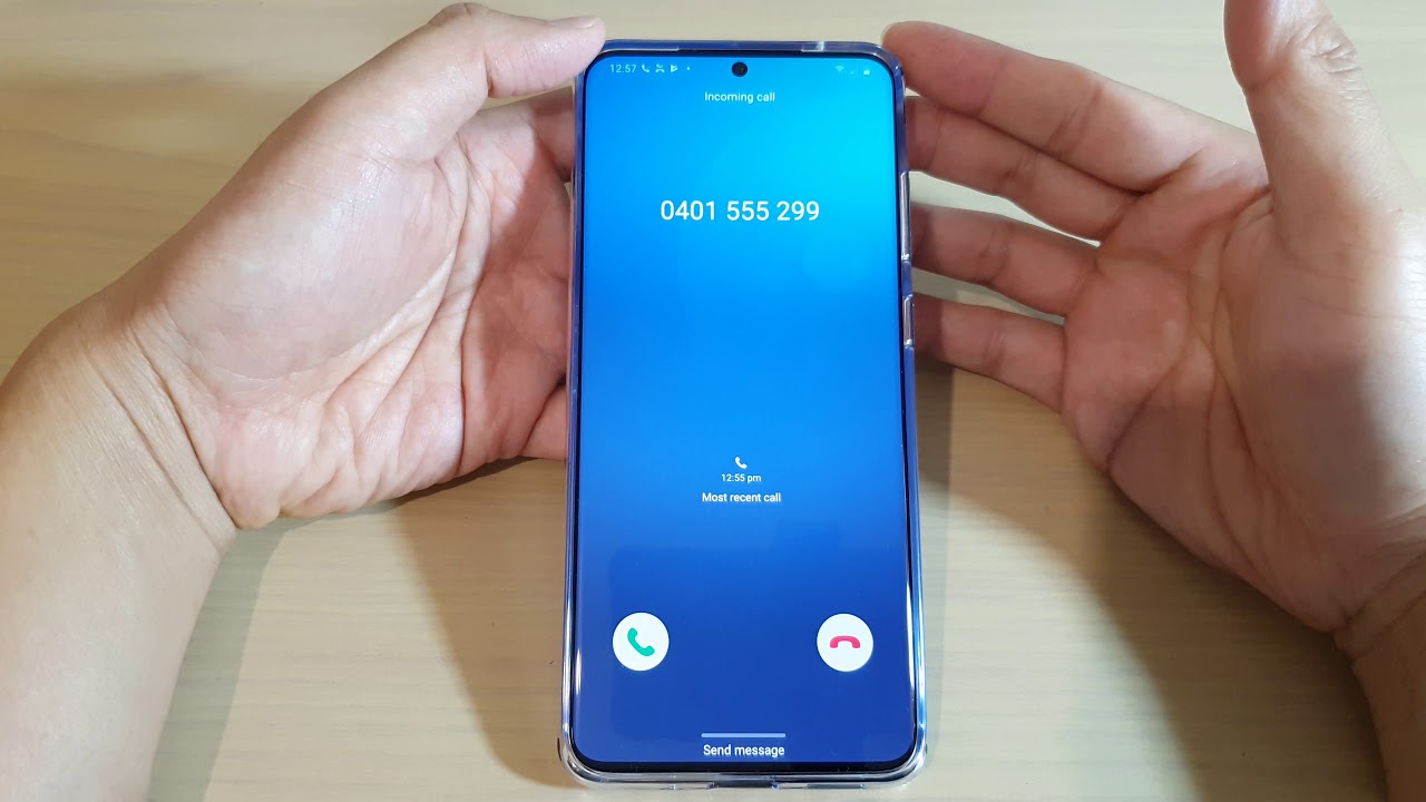 Galaxy S20 Ultra: Incoming Call With Over the Horizon Ringtone