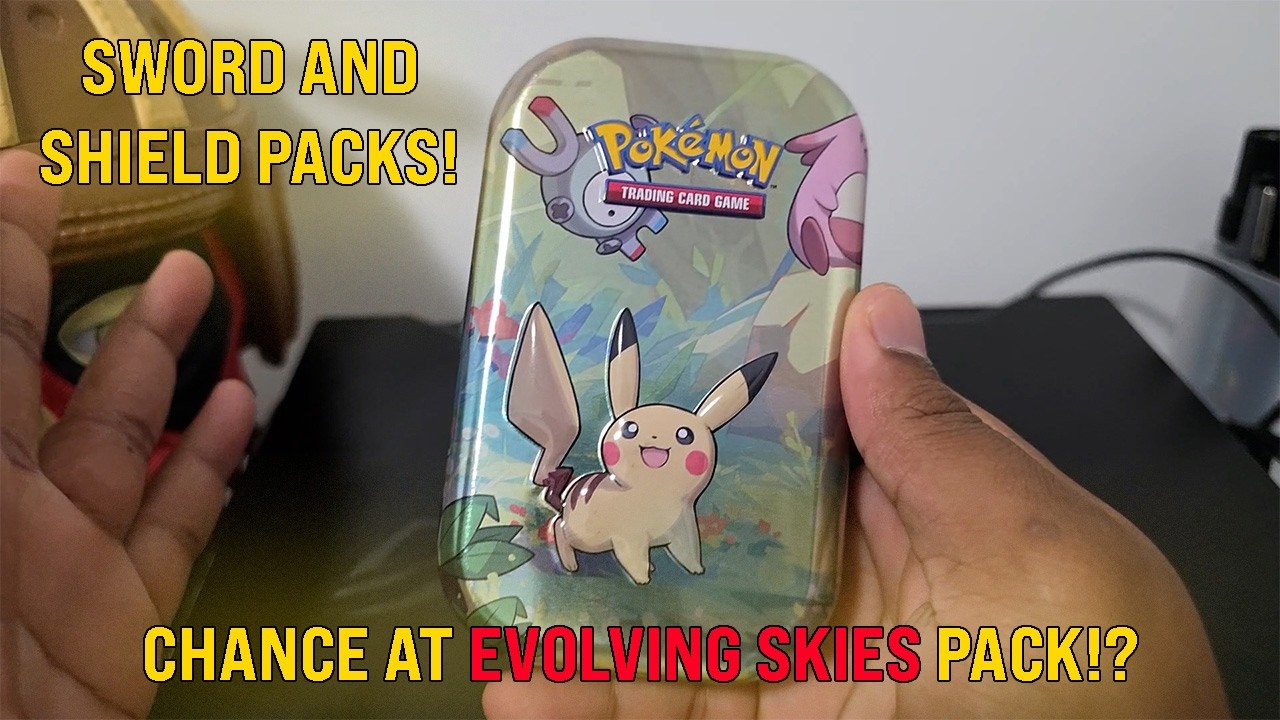 THIS MINI TIN CAN HAVE EVOLVING SKIES IN IT!? | Kanto Friends Mini Tin | JusttJoshing