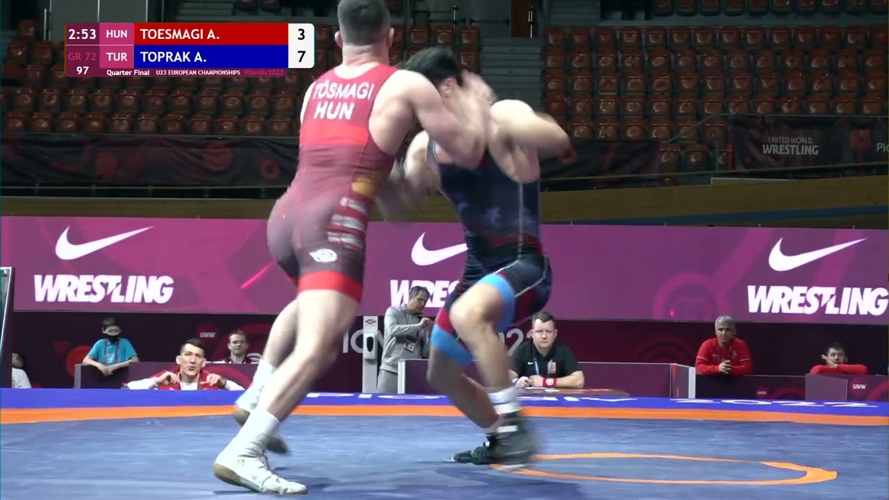 1/4 GR - 72 kg: A. TOESMAGI (HUN) v. A. TOPRAK (TUR)