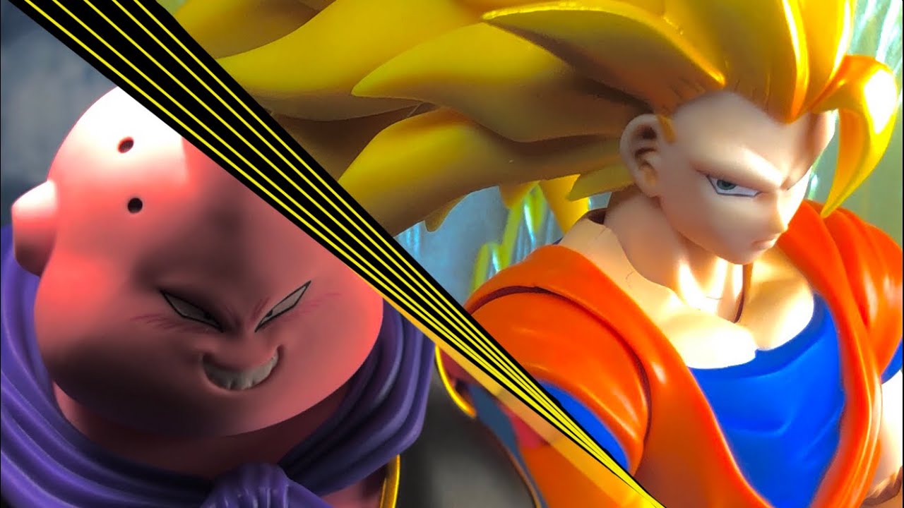Гоку идет на SSJ3 против Буу (DBZ Stop-Motion) (ВНИМАНИЕ: МИГАЮЩИЕ ОГНИ)
