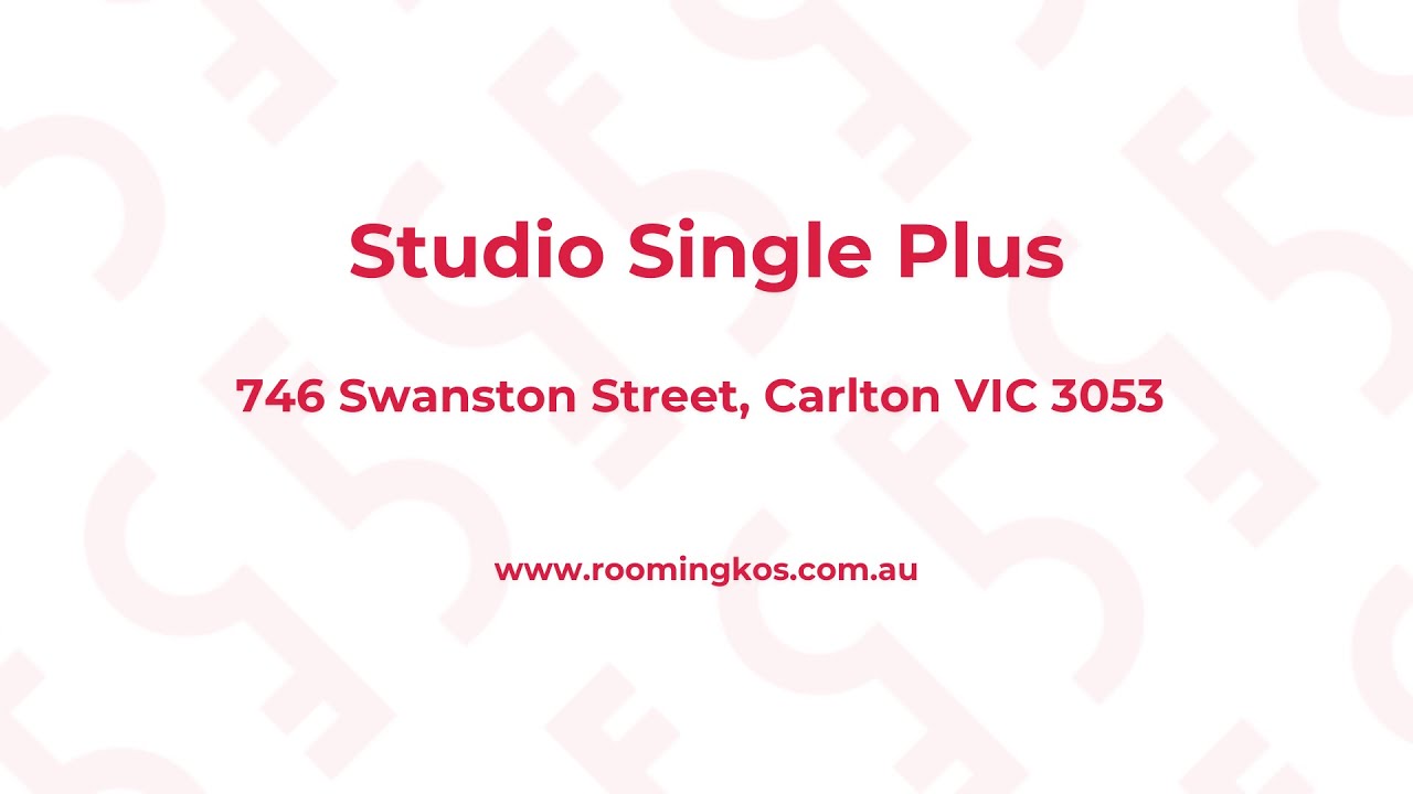Studio Single Plus - Video Tour -  746 Swanston Street, Carlton VIC 3053