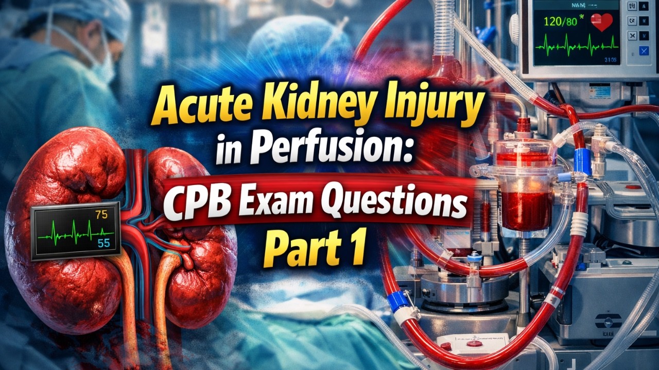 Acute Kidney Injury in Perfusion CPB Exam Questions Part 1 #cardiacperfusiontechnology