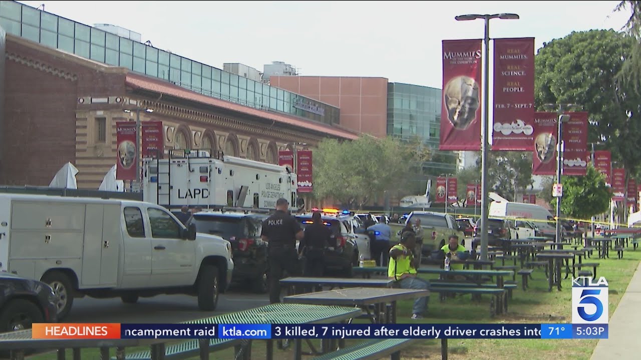 Police kill armed suspect near California Science Center in L.A.