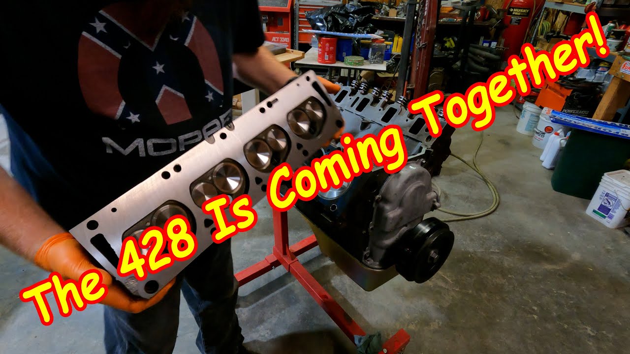 Rat Rod 428 Cobra Jet Long Block Final Assembly