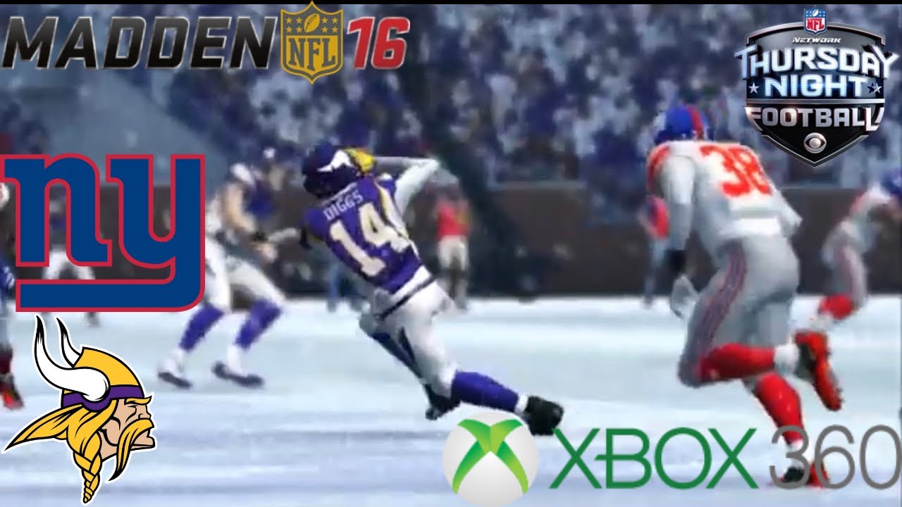 Madden 16 Week 16: New York Giants VS Minnesota Vikings [2024]