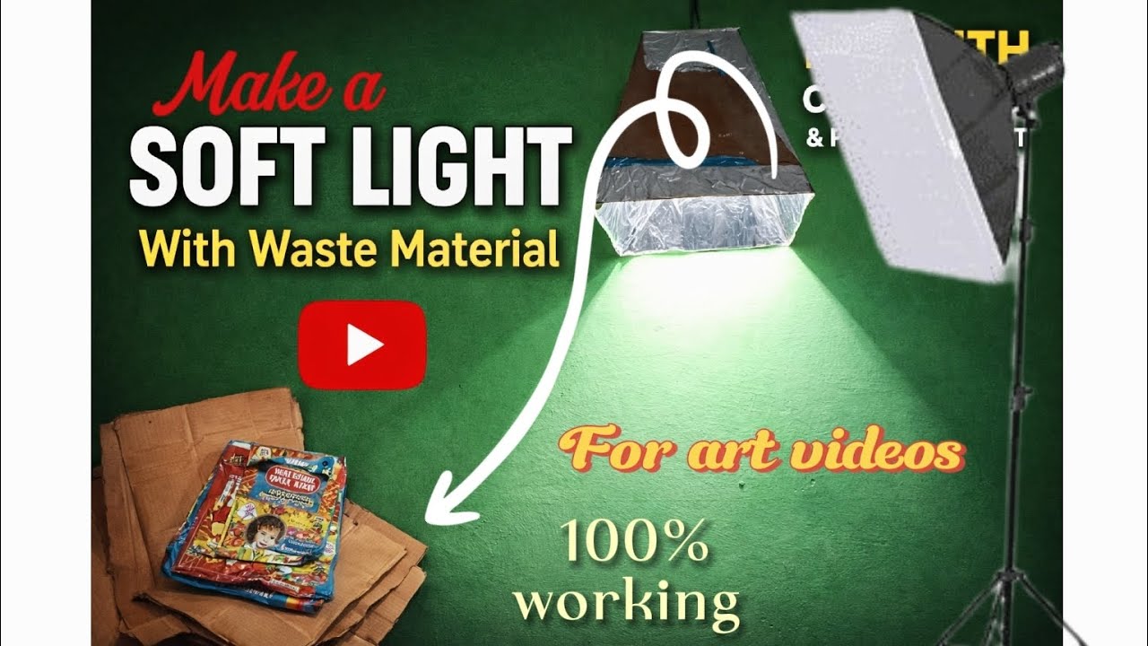 How to make soft light with waste material 🤔||  100% working 👍|| @GauravSingh-b5e2z 