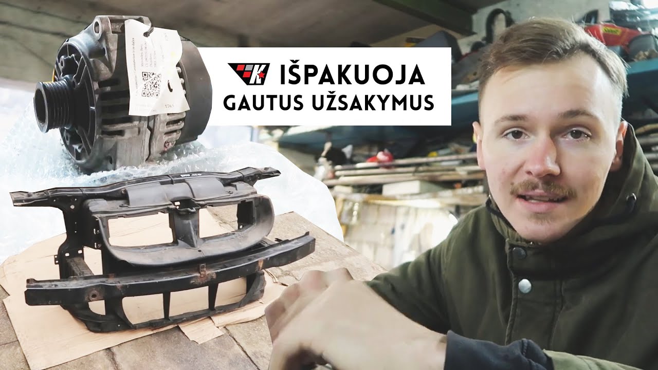 Užsakytų dalių išpakavimas ir tikrinimas (Krebždesys)
