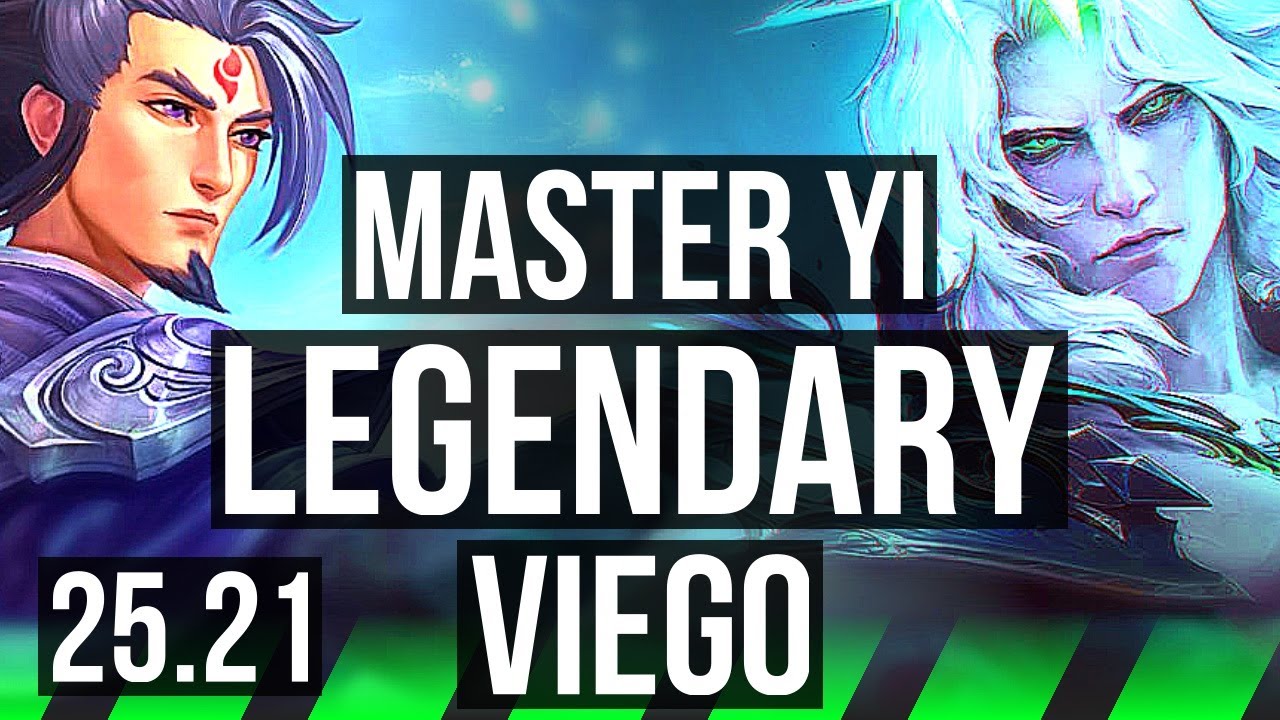 MASTER YI vs VIEGO (JGL) | Rank 1 Yi, 76% winrate, Legendary, 17/2/7 | KR Challenger | 25.21