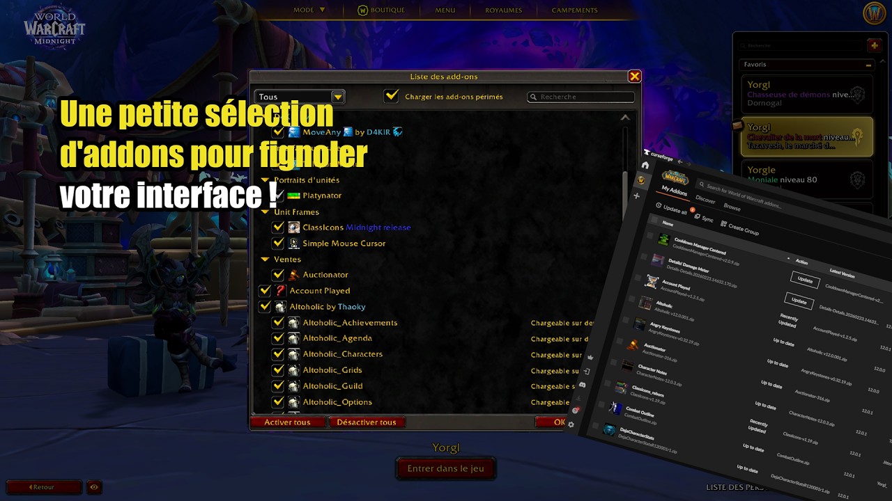 [Addons] Ma sélection d'addons pour Midnight