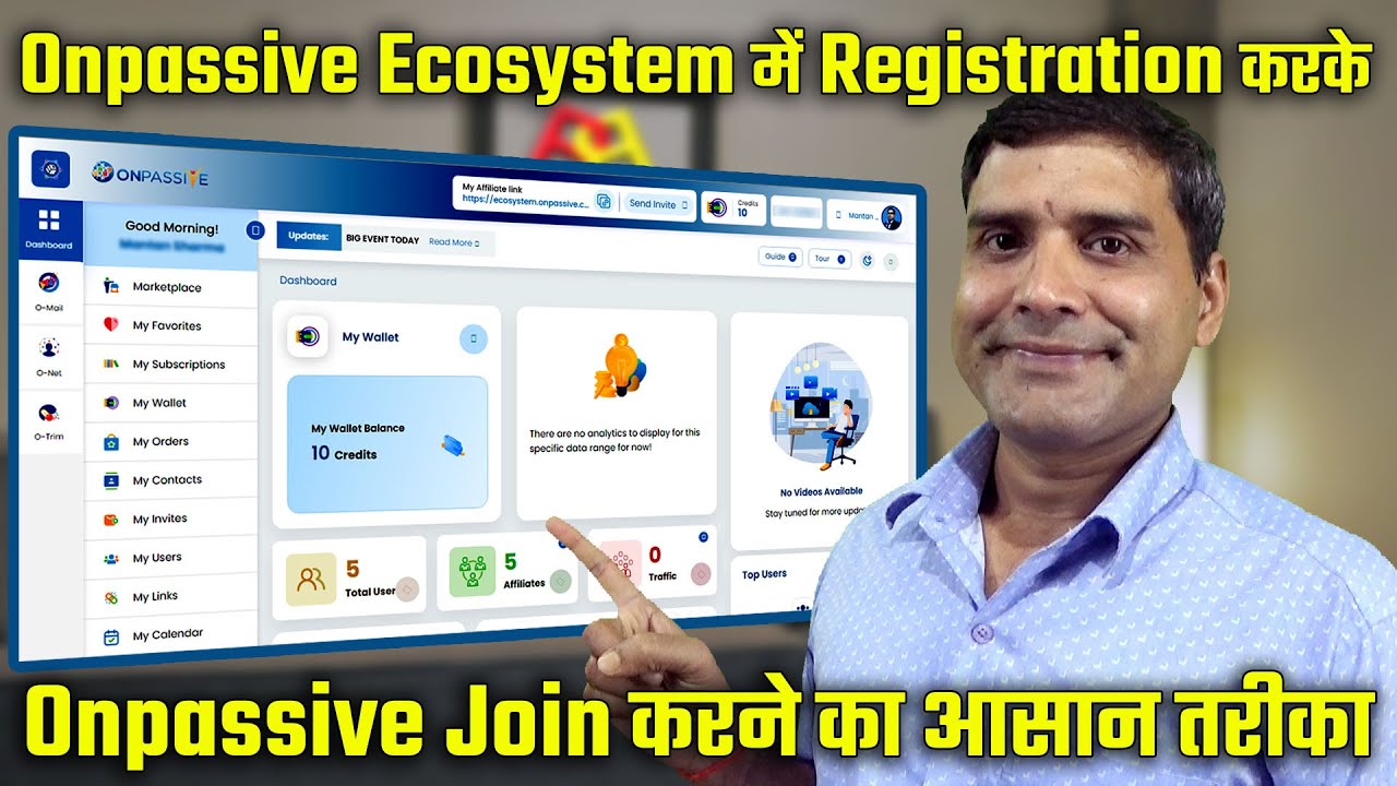 #ONPASSIVE Ecosystem Registration Kaise Kare ! Onpassive kaise join kare ! Onpassive New Update