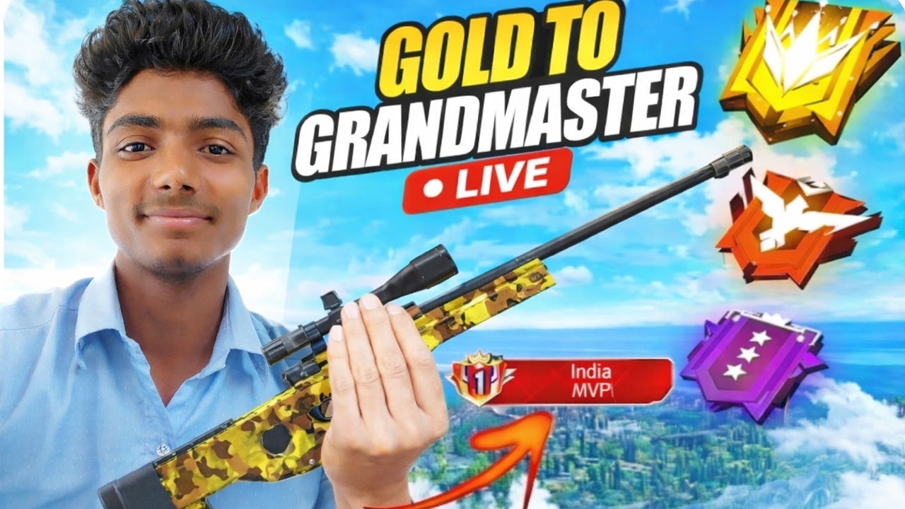 🔴 Grandmaster Rank Push LIVE 🔥 Free Fire MAX Hindi   #shorts #gaming