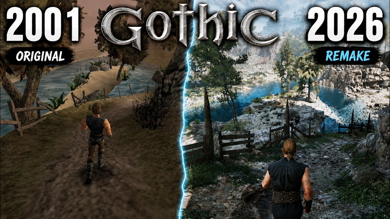 Gothic Classic (2001) vs Remake (2026) - Graphics Comparison