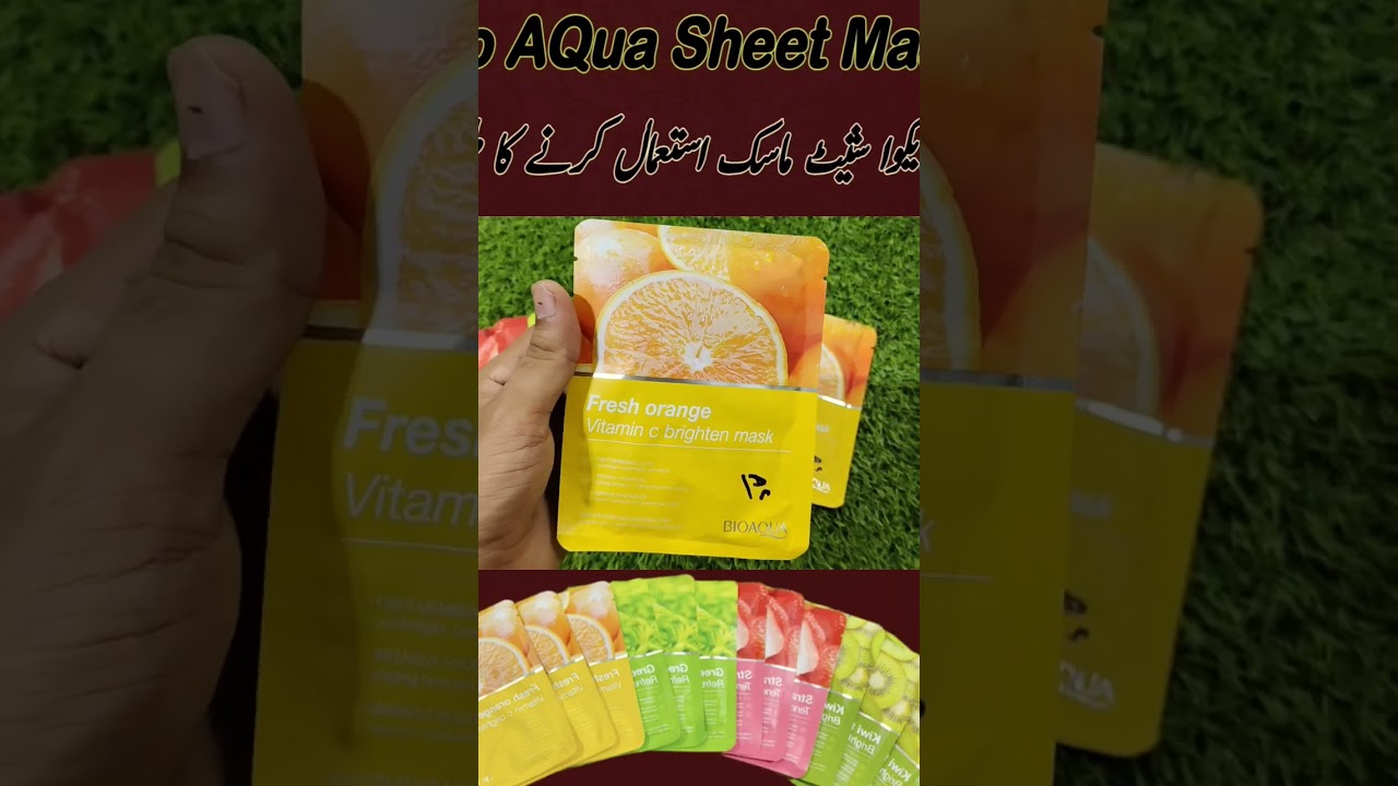 Review Of BioAqua Sheet Mask | How to Use BioAqua Sheet Mask | Best Sheet Mask #sheetmasks #bioaqua