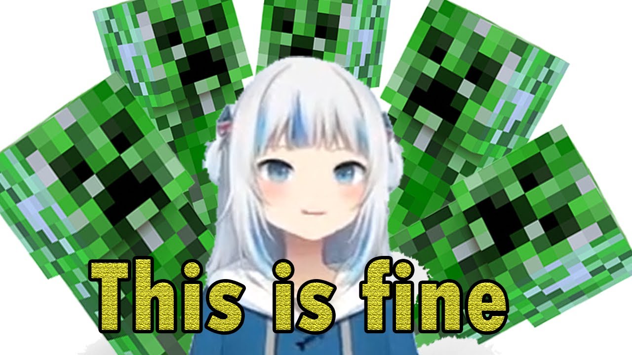 Gawr Gura Suffering in Minecraft for 2 Minutes Straight