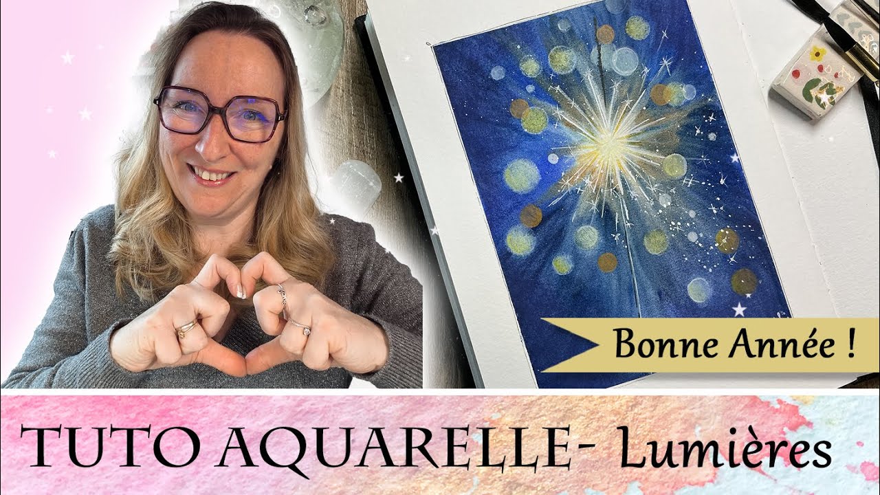 Tutoriel aquarelle débutant - Jeux de Lumières avec  Virginie Lucas Vinnylu Création