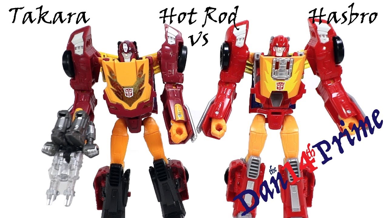 Hot Rod Transformers Takara Legends vs Hasbro Titans Return