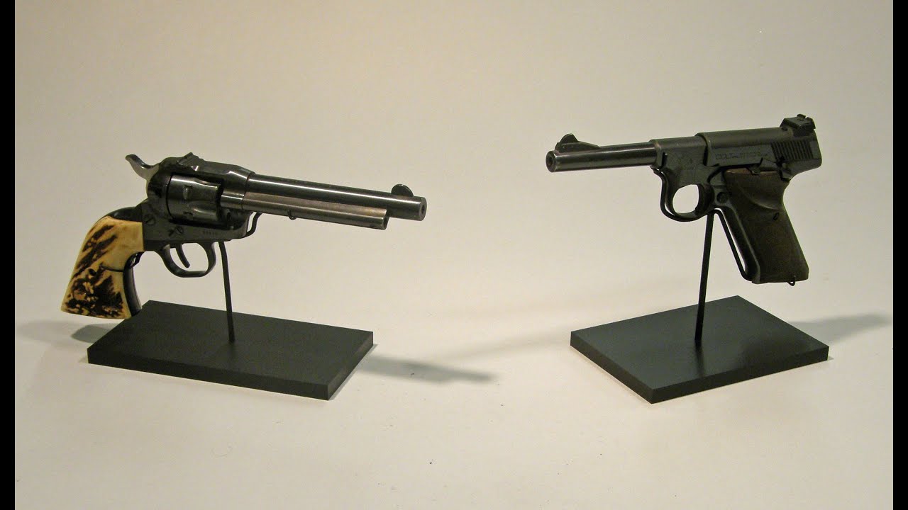 Handgun Display - Museum mount making