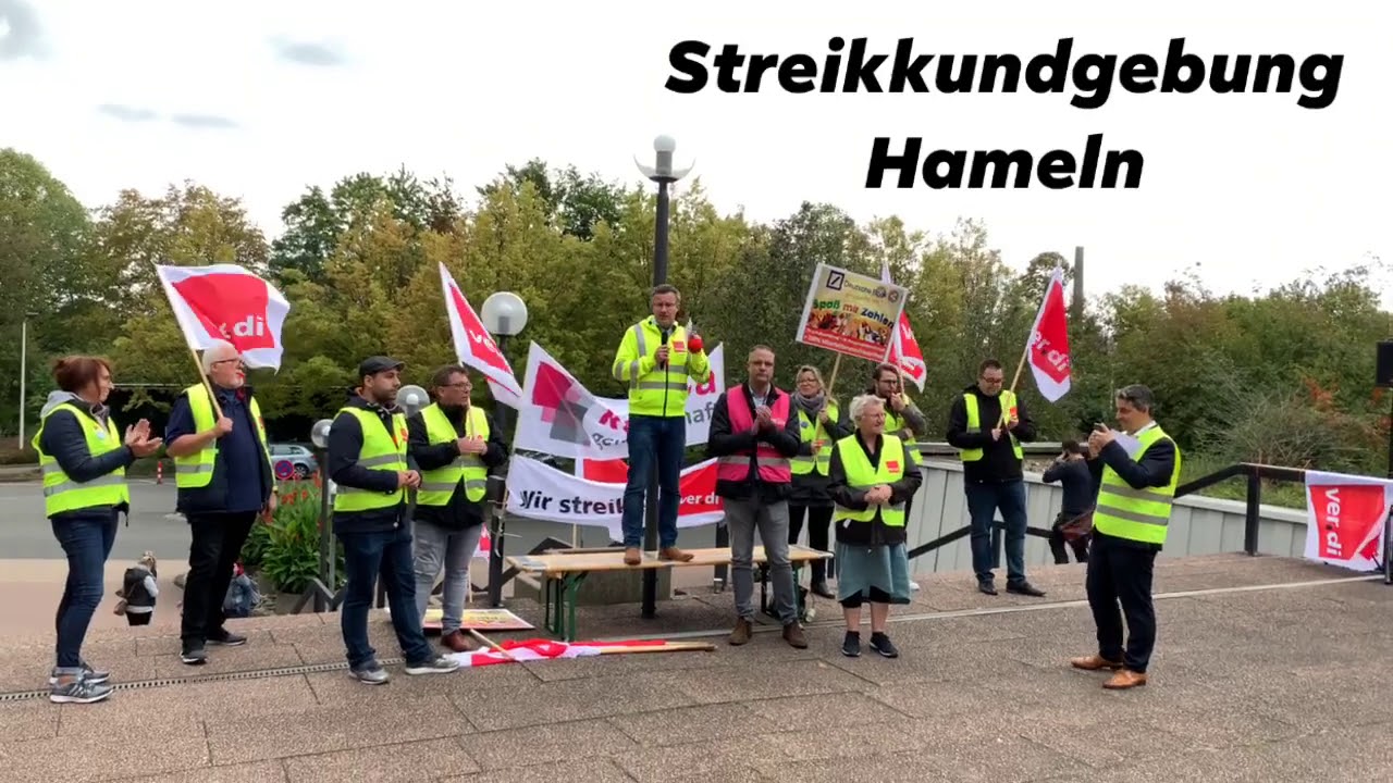[Tarifrunde Postbank 2019] Streikkundgebung BHW Hameln