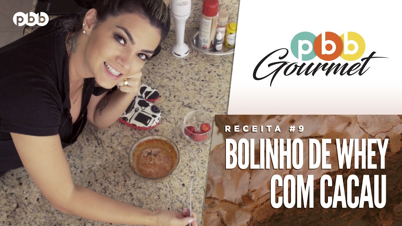 PBB Gourmet #09 - Bolinho de Whey com Cacau