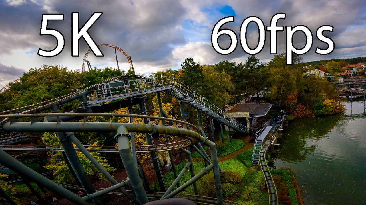 Naga Bay front seat on-ride 5K POV @60fps Bobbejaanland