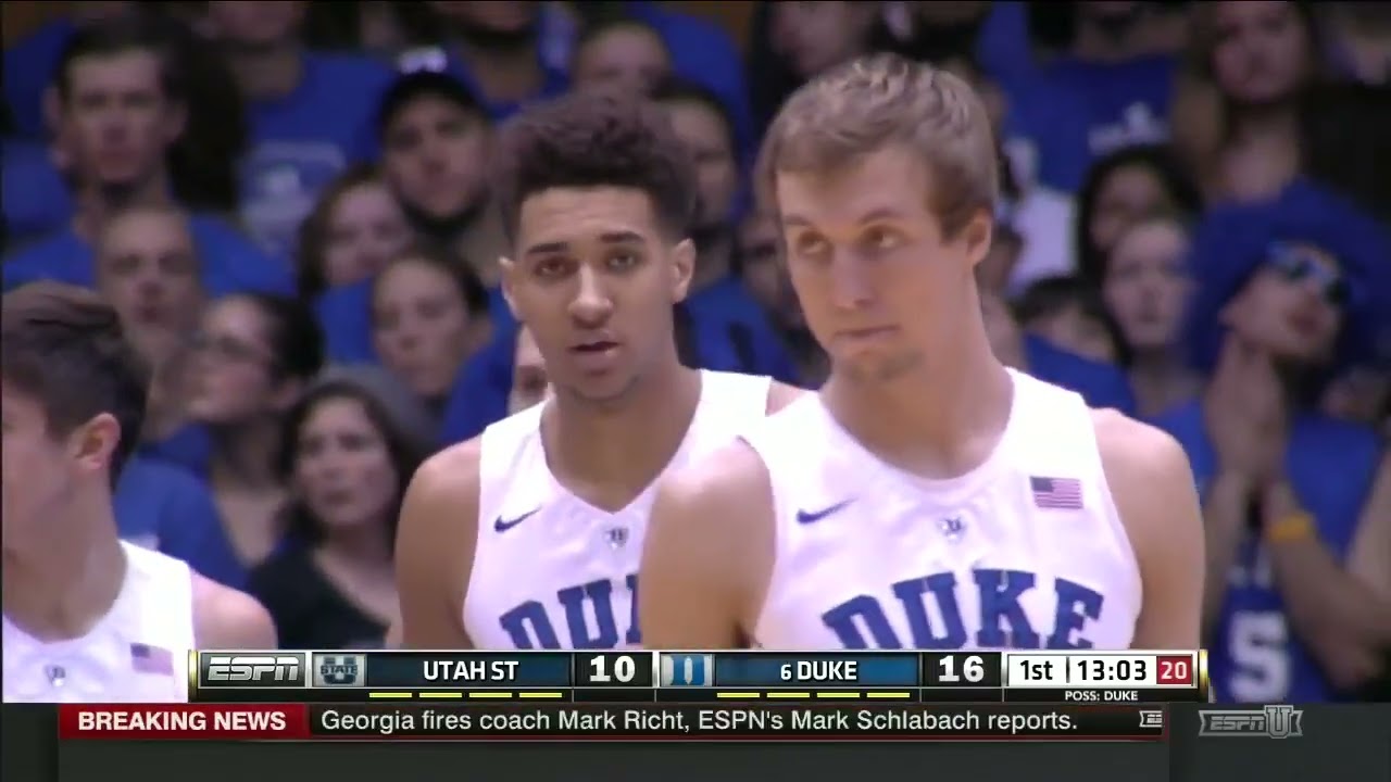 (11-29-2015) #6 Duke Blue Devils vs Utah State Aggies
