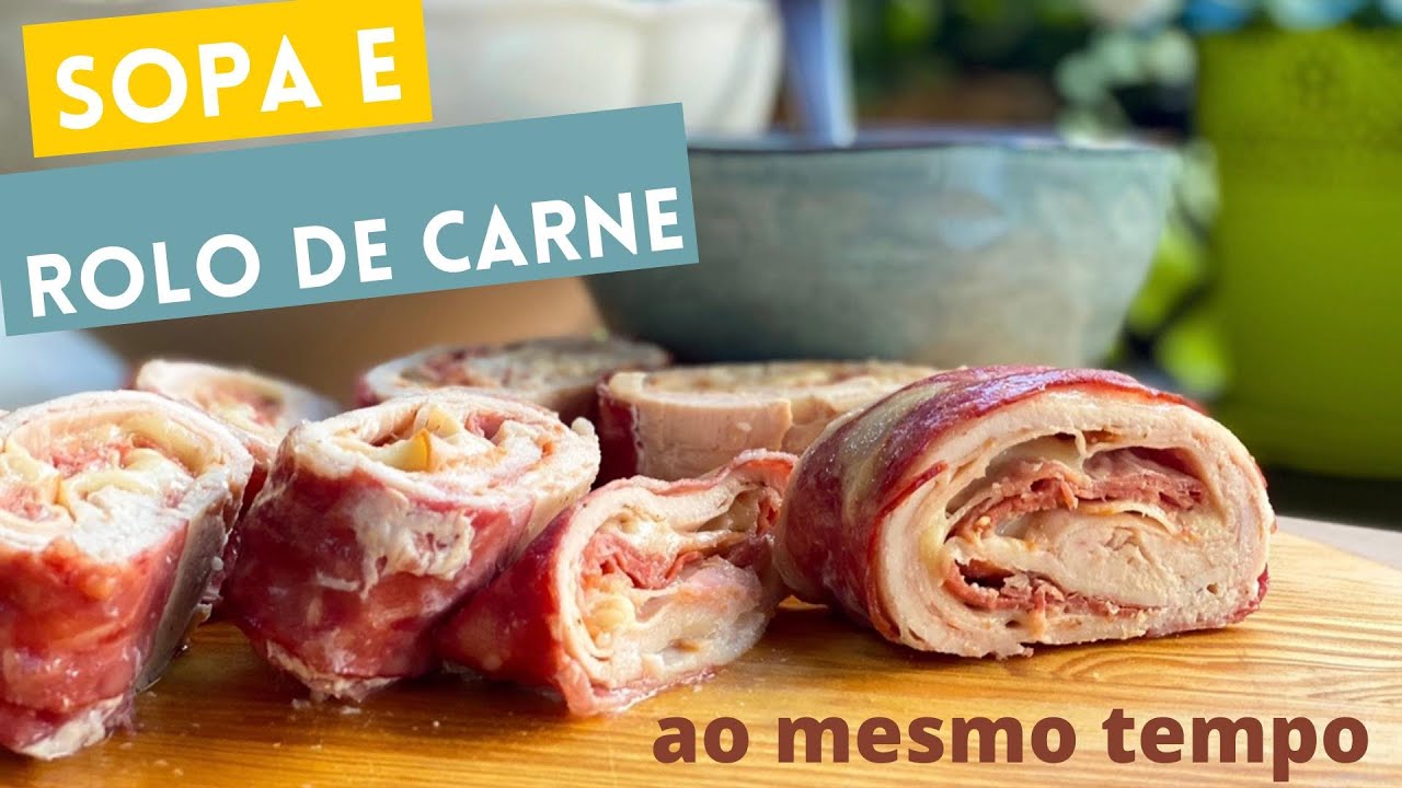 Sopa e Rolo de carne na Bimby