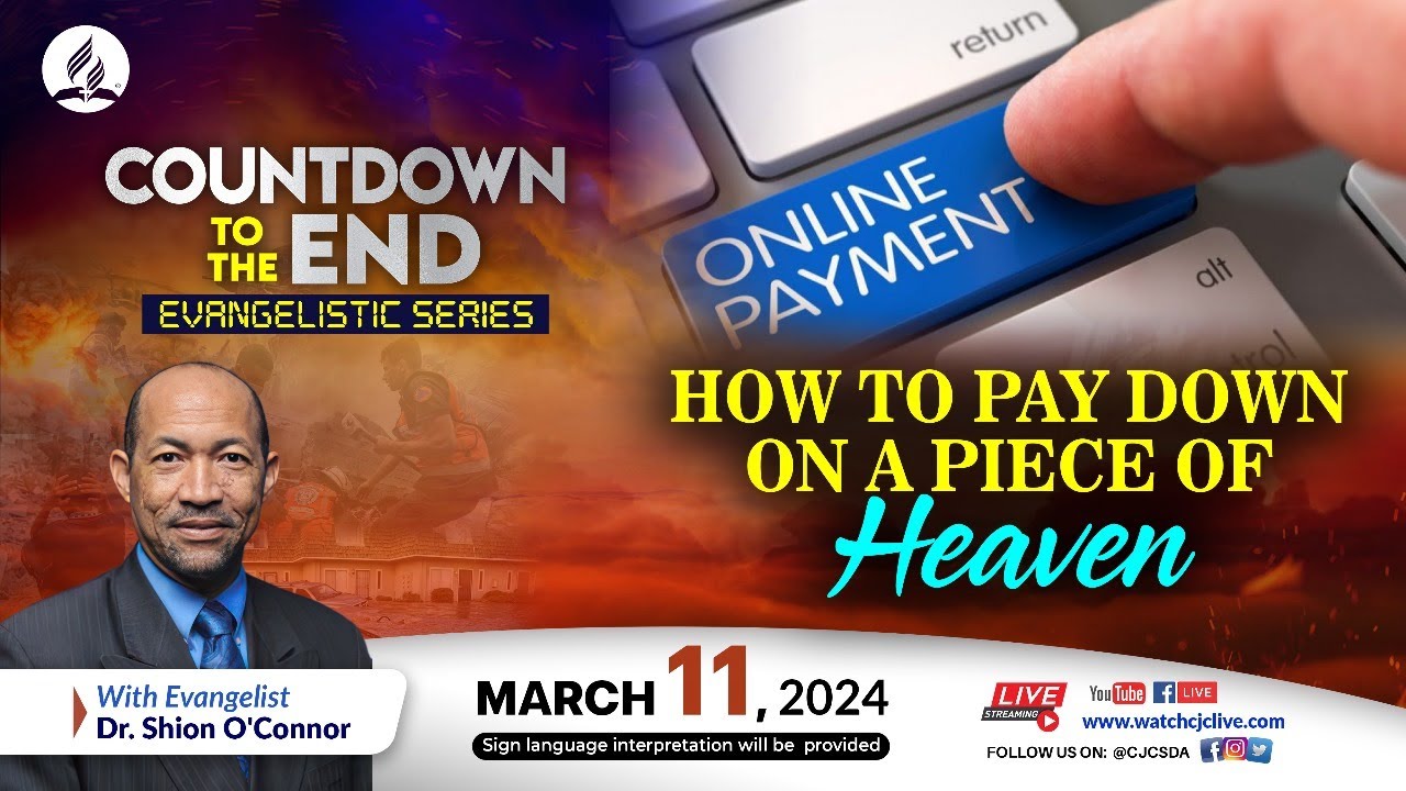 Mon., Mar. 11, 2024 | CJC Online Church | Countdown to the End | Dr. Shion O’Connor | 7:15 PM