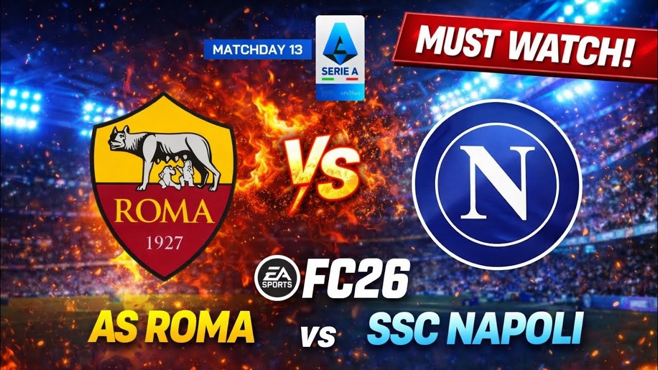 AS Roma vs Napoli - Full Match Gameplay | EA SPORTS FC 26