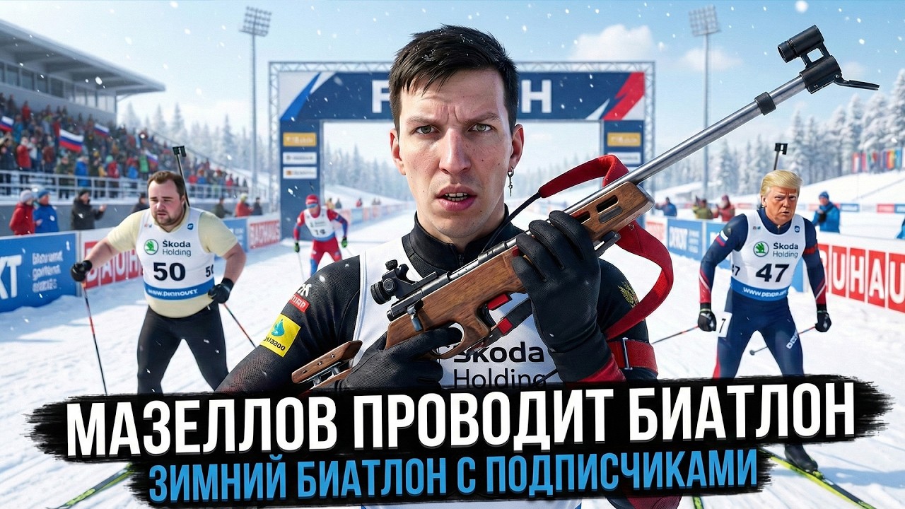 МАЗЕЛЛОВ ИГРАЕТ В БИАТЛОН СО СВОИМИ ПОДПИСЧИКАМИ | NGL Biathlon 2026